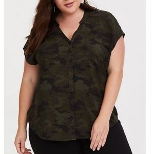 Torrid Camo Blouse